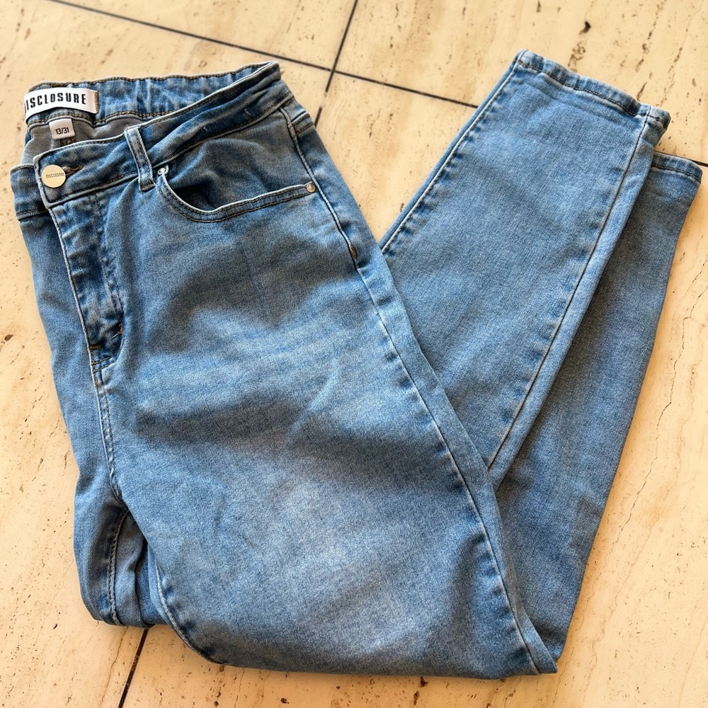 Women's Light Blue Straight Leg Jeans